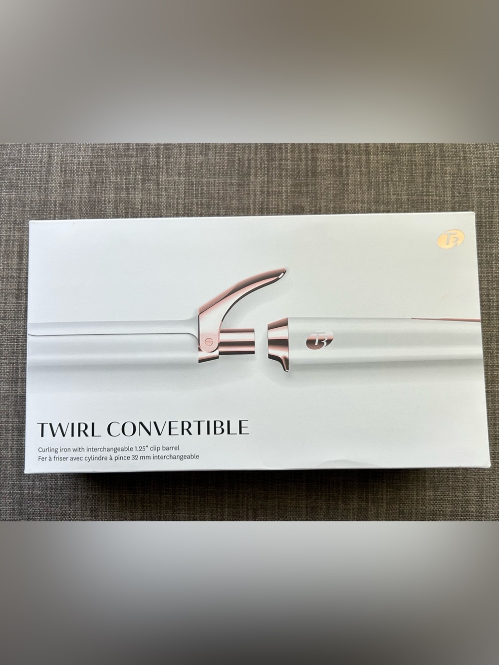 T3 Twirl Convertible Curling Iron 1.25” - White with Rose Gold Trim